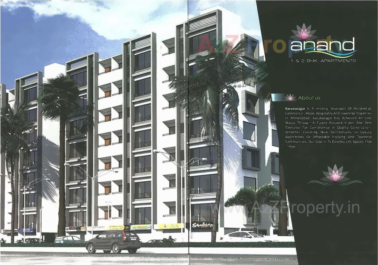 3D Elevation of real estate project Anand Appartment located at Hathijan, Ahmedabad, Gujarat