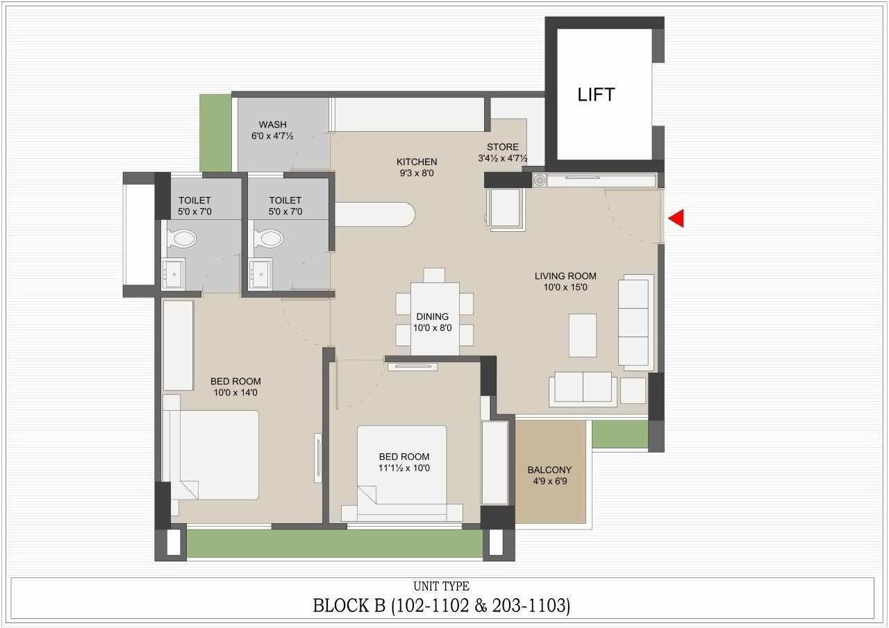 Layout of real estate project Anand Elegance located at Ghuma, Ahmedabad, Gujarat