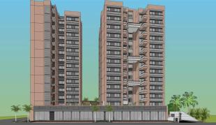 Elevation of real estate project Anand Elegance located at Ghuma, Ahmedabad, Gujarat