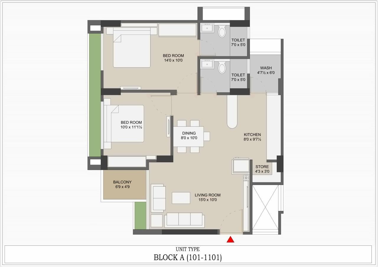 Layout of real estate project Anand Elegance located at Ghuma, Ahmedabad, Gujarat