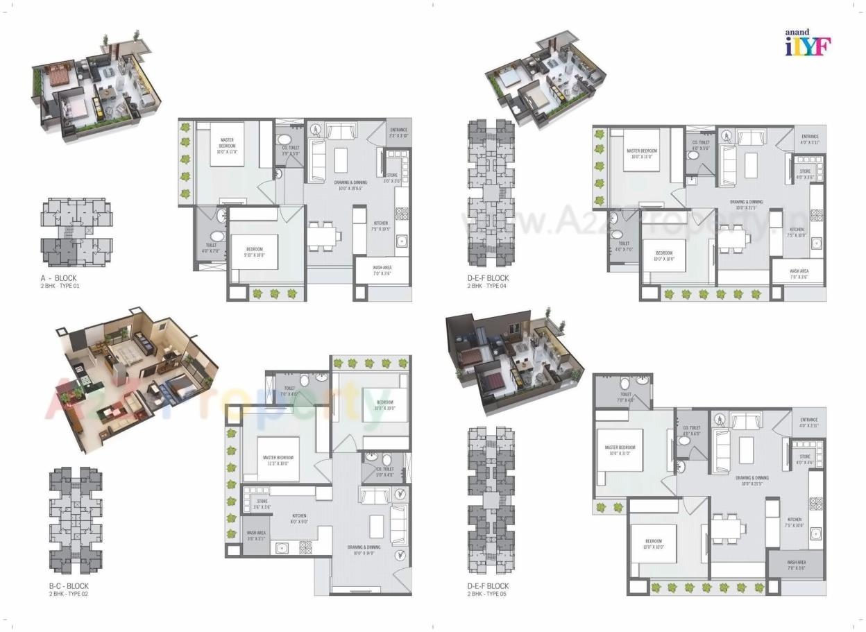 Layout of real estate project Anand Ilyf located at Tragad, Ahmedabad, Gujarat