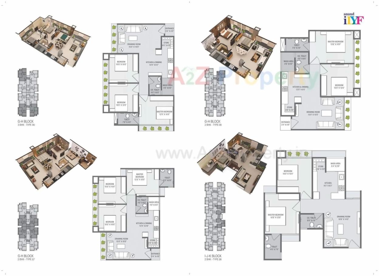 Layout of real estate project Anand Ilyf located at Tragad, Ahmedabad, Gujarat