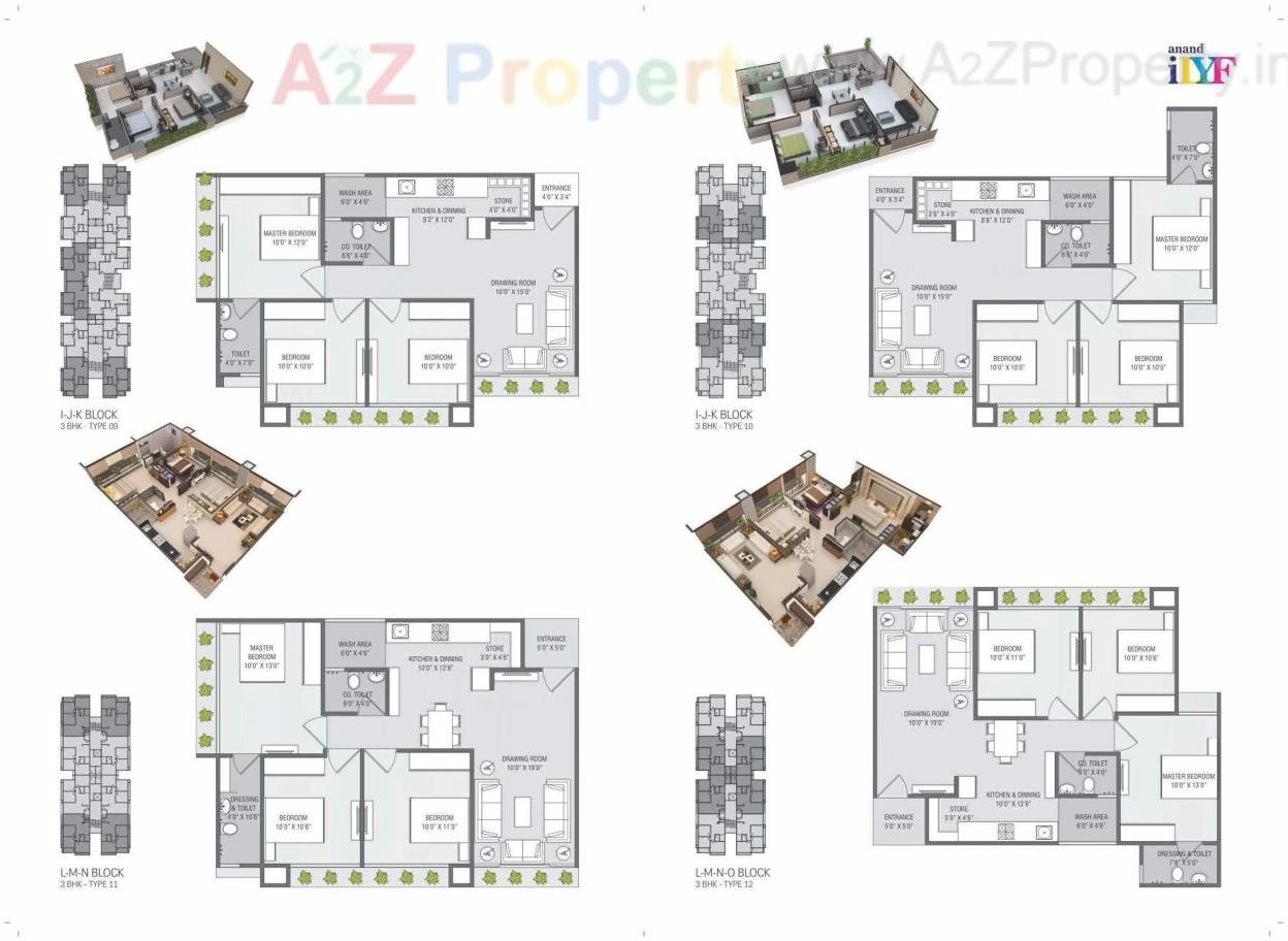 Layout of real estate project Anand Ilyf located at Tragad, Ahmedabad, Gujarat
