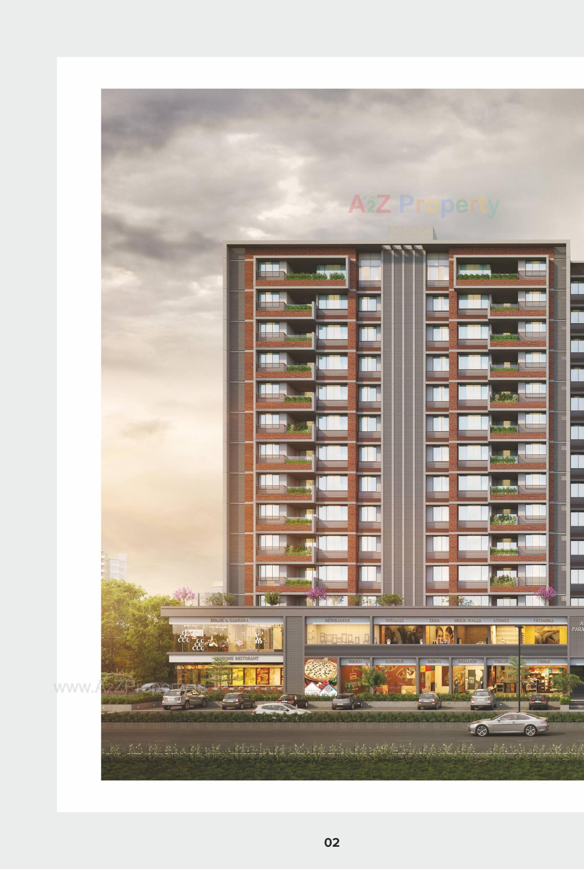 3D Elevation of real estate project Anand Paramount located at Motera, Ahmedabad, Gujarat