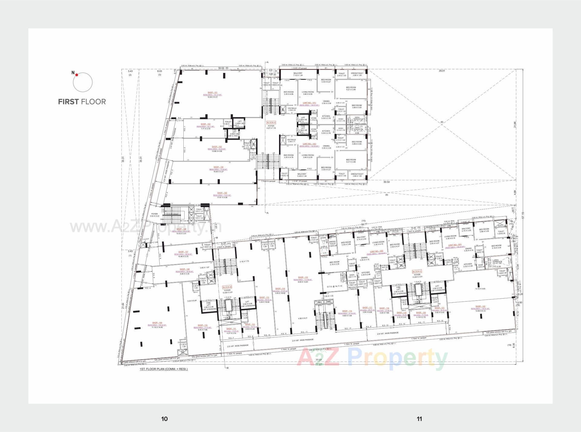 Layout of real estate project Anand Paramount located at Motera, Ahmedabad, Gujarat