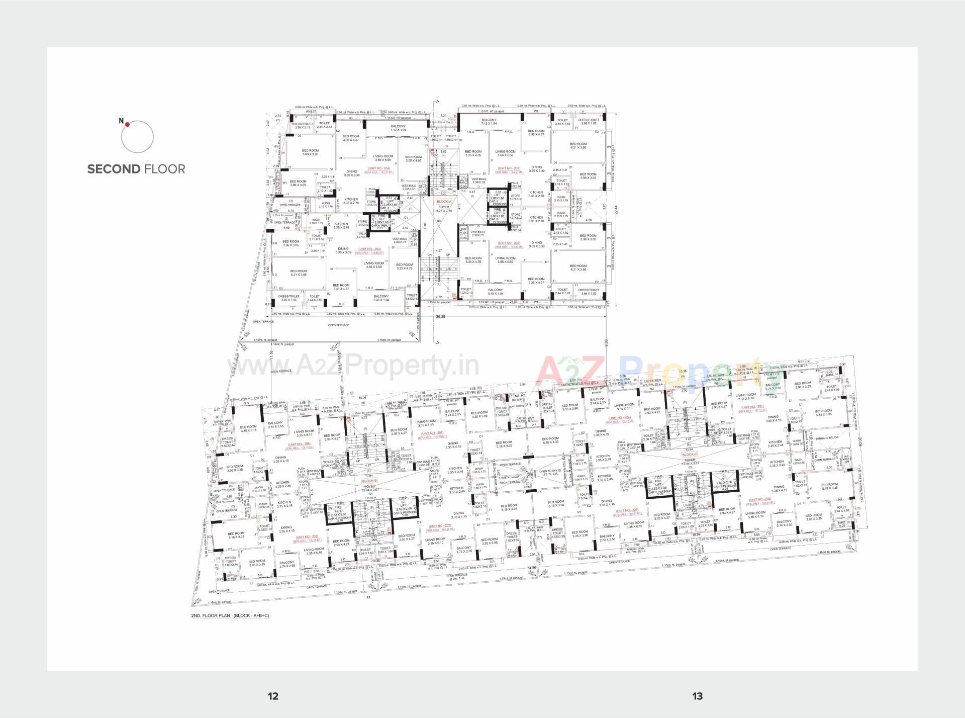 Layout of real estate project Anand Paramount located at Motera, Ahmedabad, Gujarat