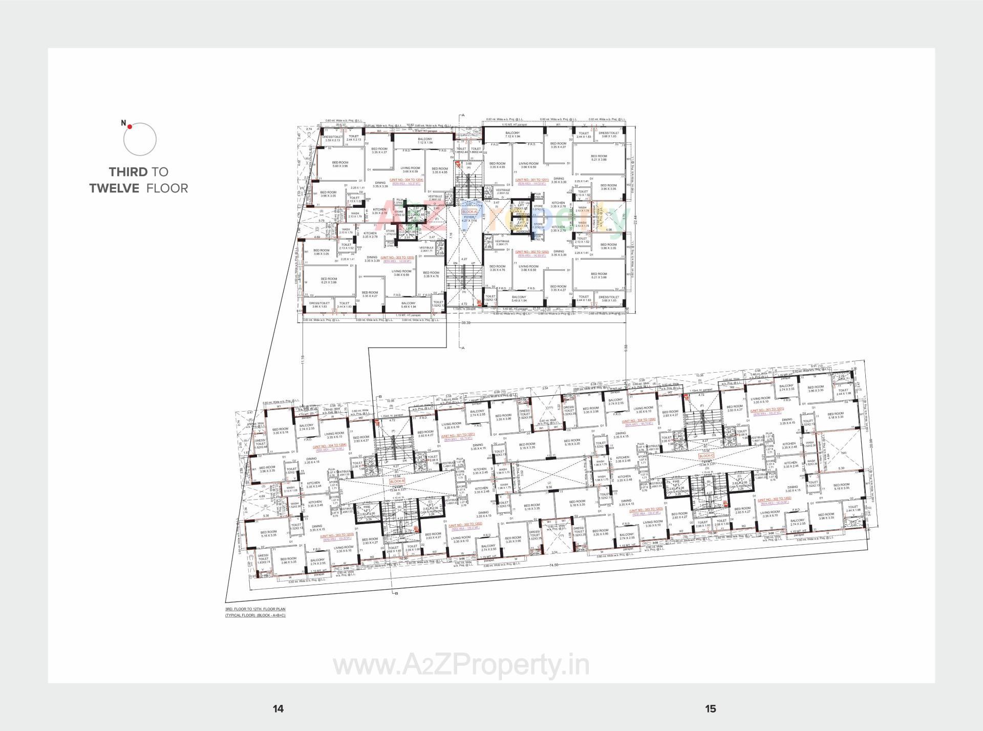 Layout of real estate project Anand Paramount located at Motera, Ahmedabad, Gujarat