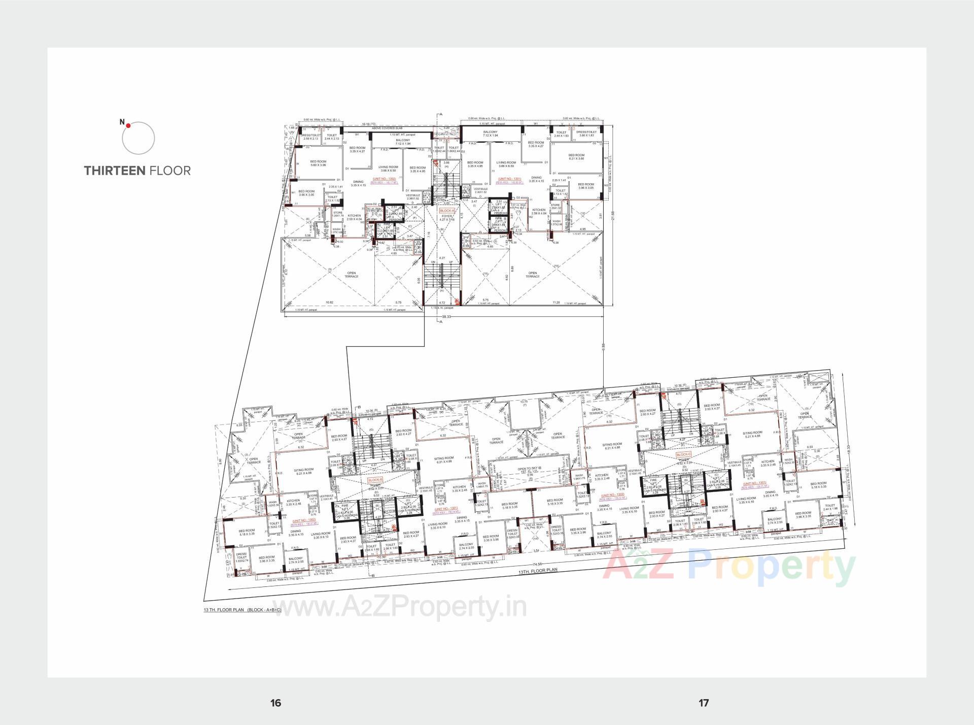 Layout of real estate project Anand Paramount located at Motera, Ahmedabad, Gujarat