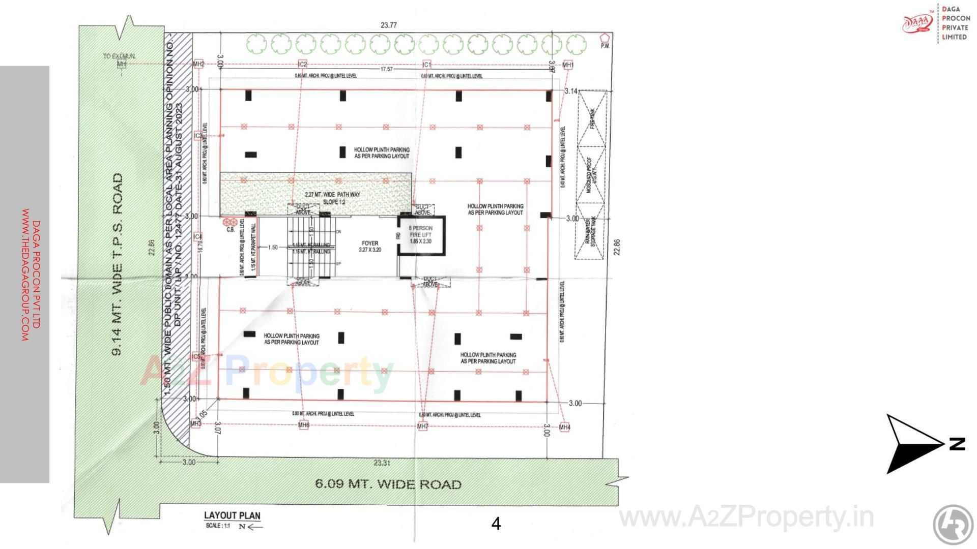 Layout of real estate project Anand Residency located at Maninagar, Ahmedabad, Gujarat