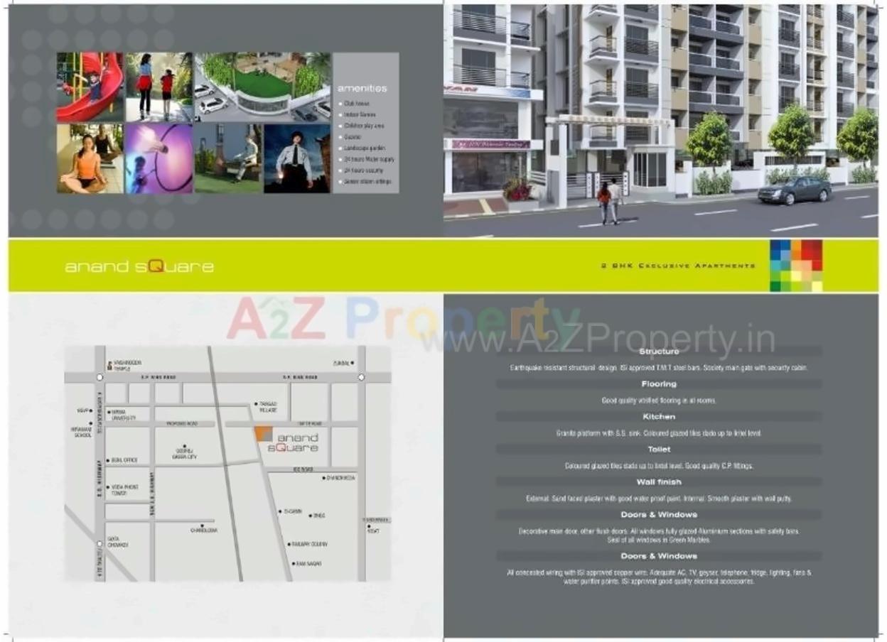  of real estate project Anand Square located at Tragad, Ahmedabad, Gujarat