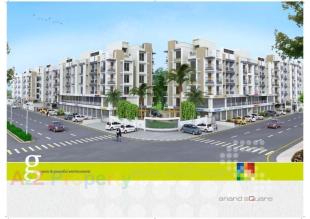 Elevation of real estate project Anand Square located at Tragad, Ahmedabad, Gujarat