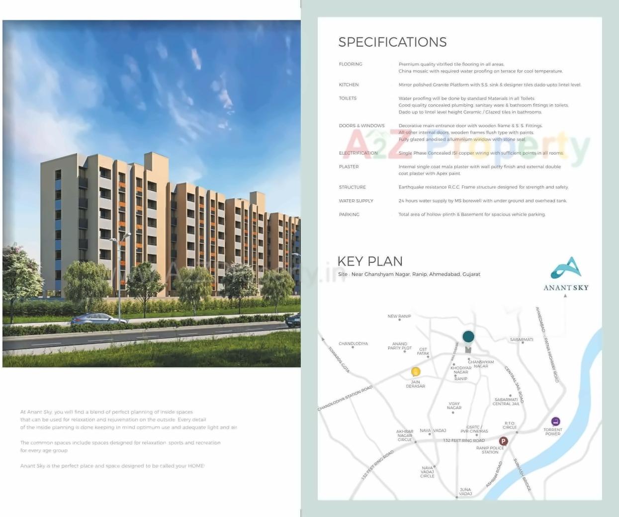  of real estate project Anant Sky located at Ranip, Ahmedabad, Gujarat