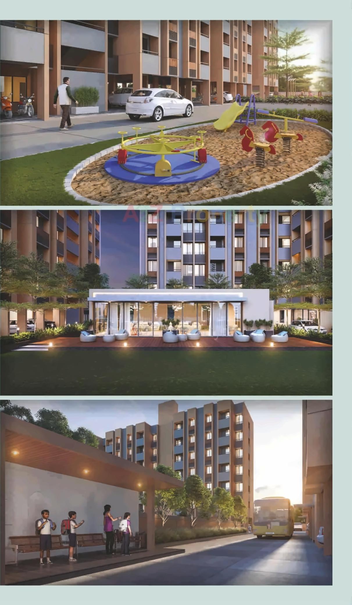 3D Elevation of real estate project Anant Sky located at Ranip, Ahmedabad, Gujarat