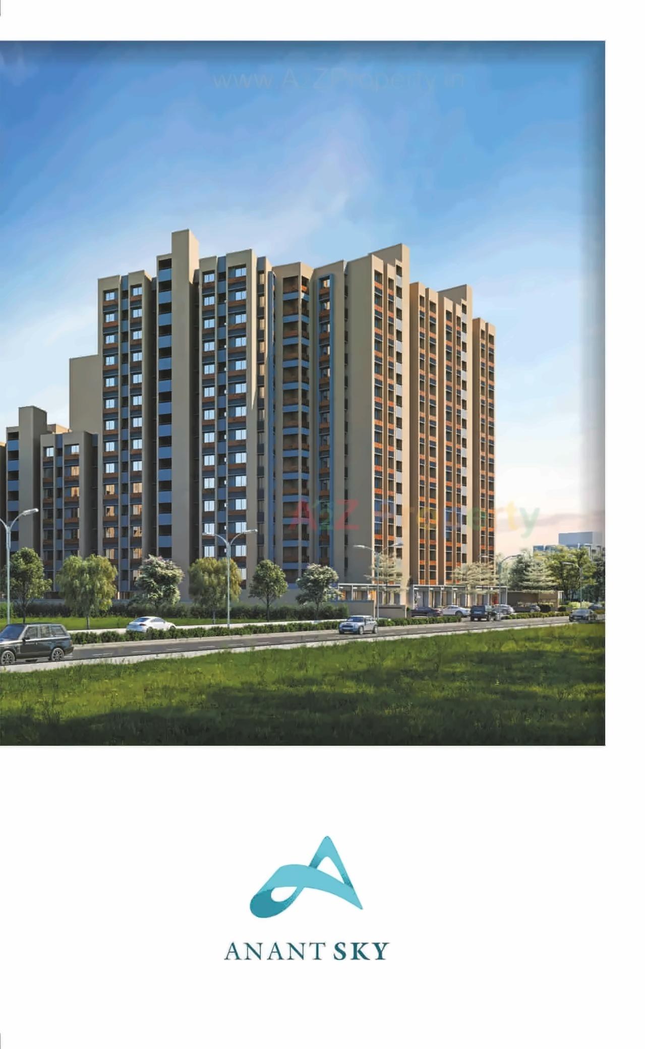 3D Elevation of real estate project Anant Sky located at Ranip, Ahmedabad, Gujarat