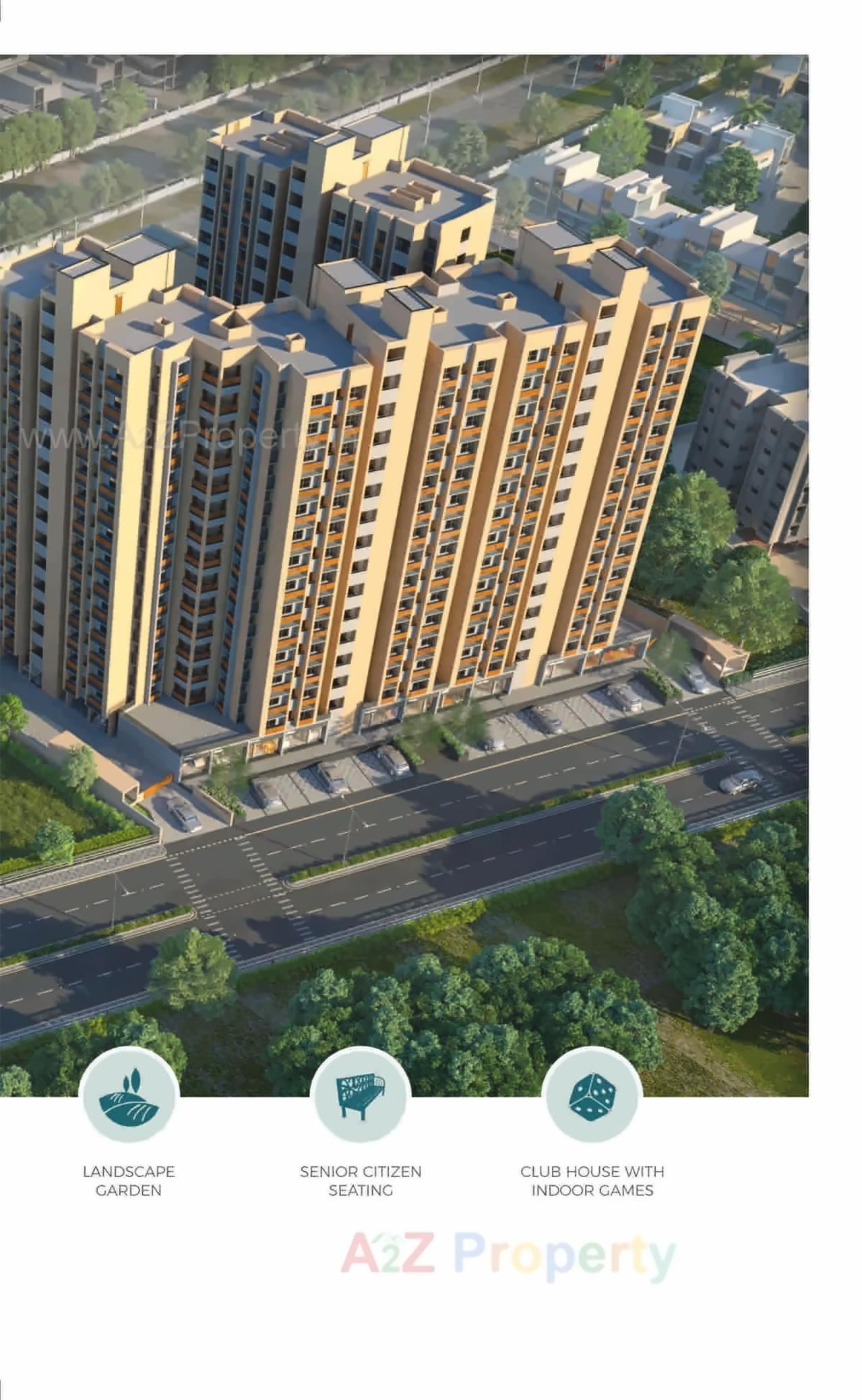 3D Elevation of real estate project Anant Sky located at Ranip, Ahmedabad, Gujarat