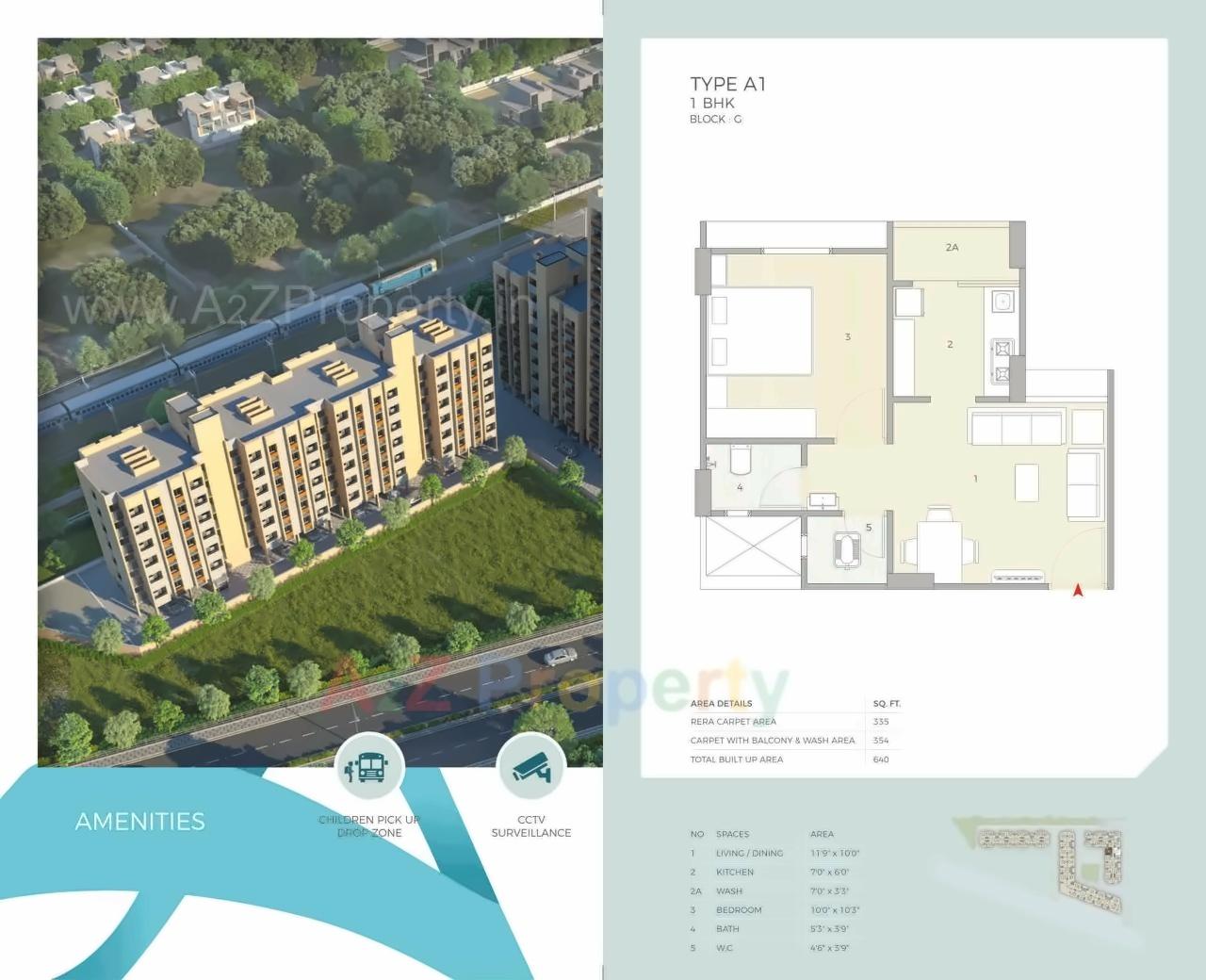 Layout of real estate project Anant Sky located at Ranip, Ahmedabad, Gujarat