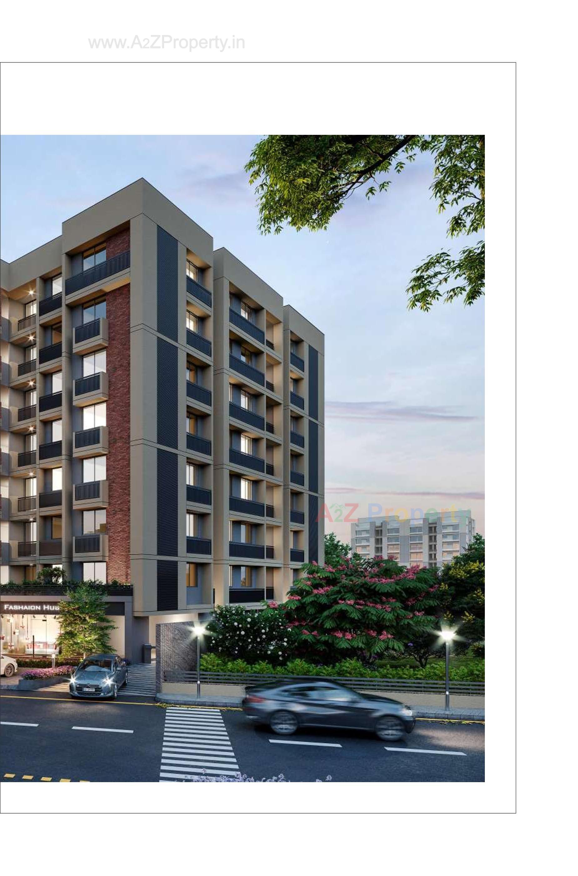 3D Elevation of real estate project Ananta Arise located at Ghuma, Ahmedabad, Gujarat
