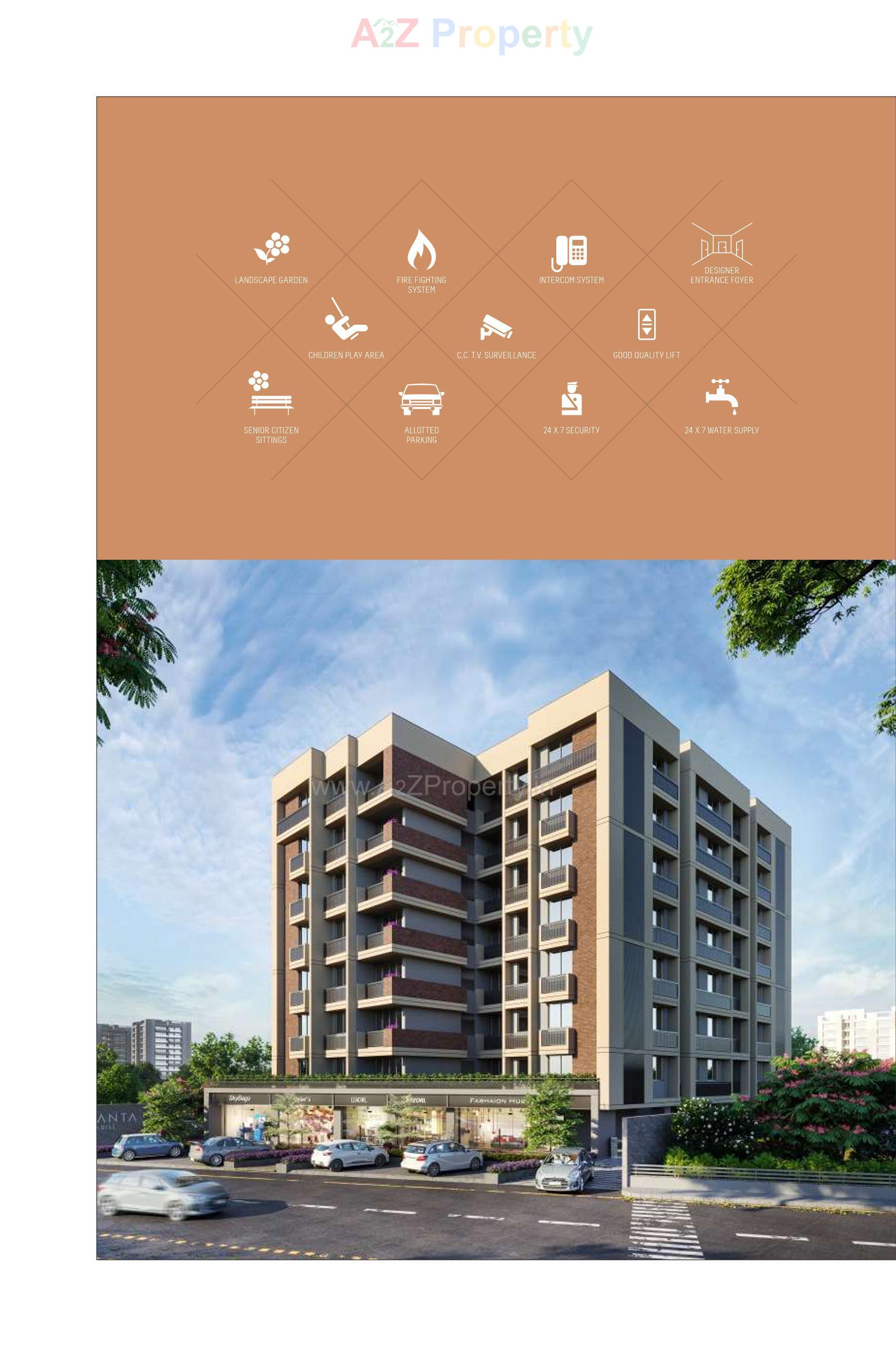 3D Elevation of real estate project Ananta Arise located at Ghuma, Ahmedabad, Gujarat