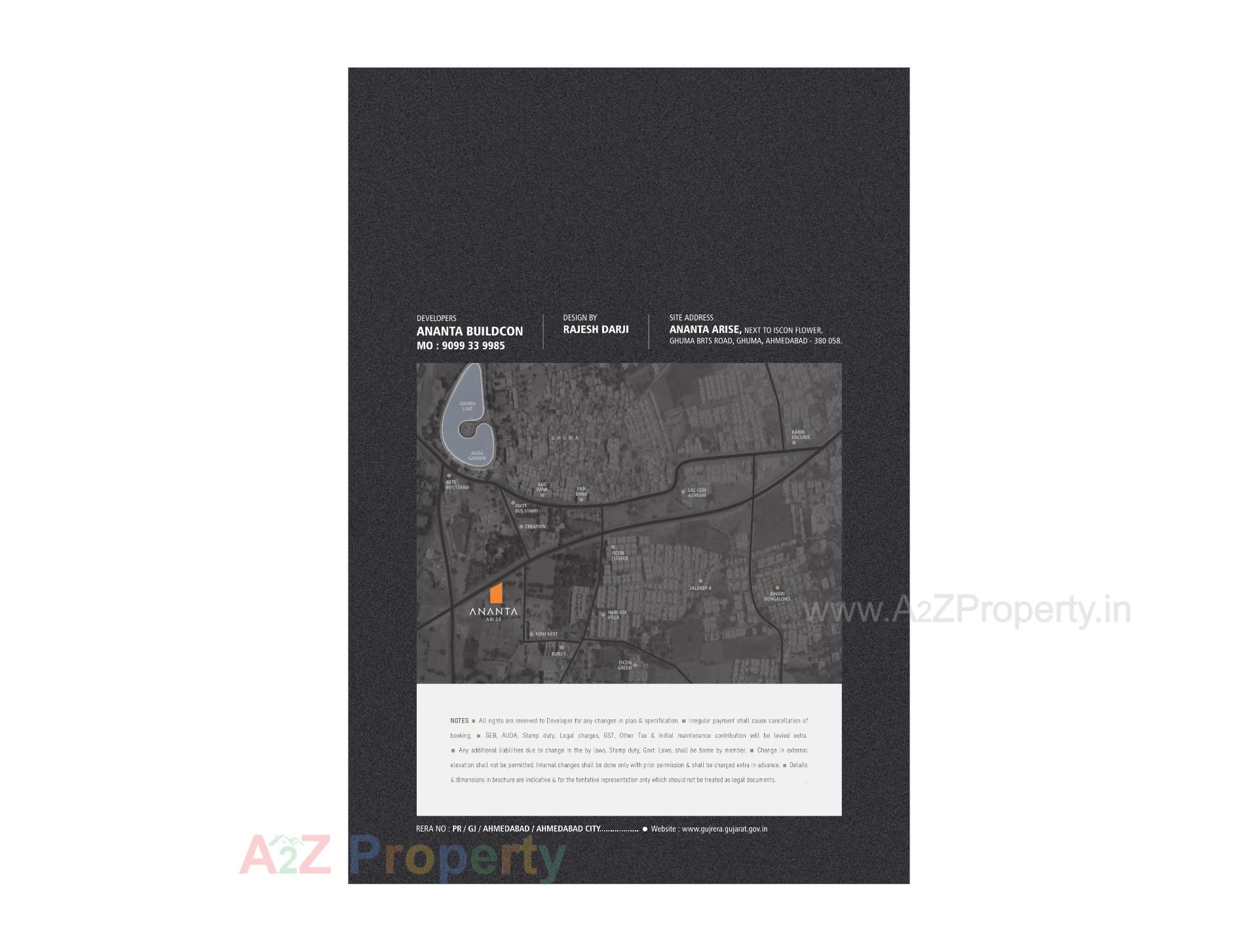  of real estate project Ananta Arise located at Ghuma, Ahmedabad, Gujarat