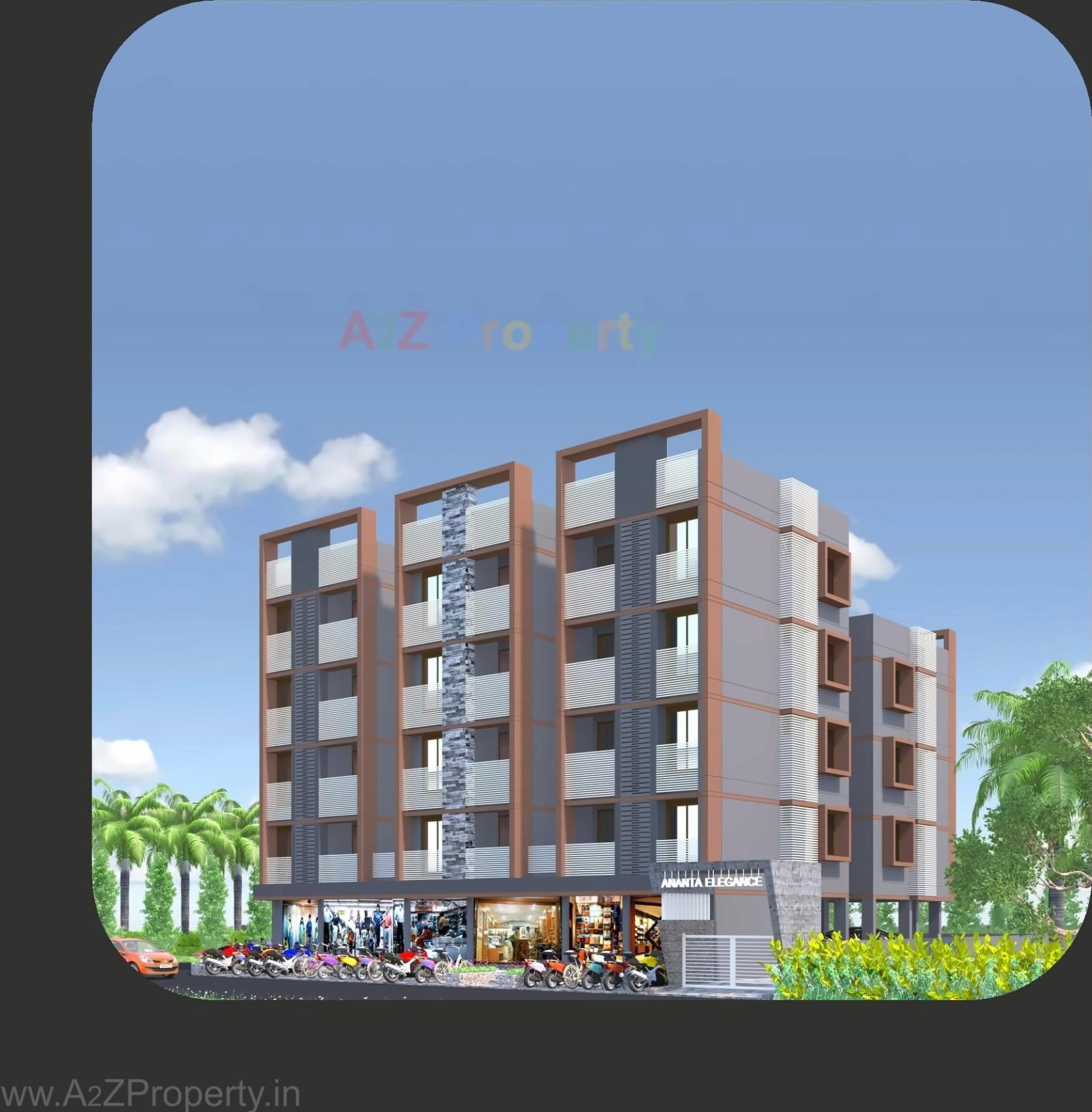 3D Elevation of real estate project Ananta Elegance located at Ahmedabad, Ahmedabad, Gujarat
