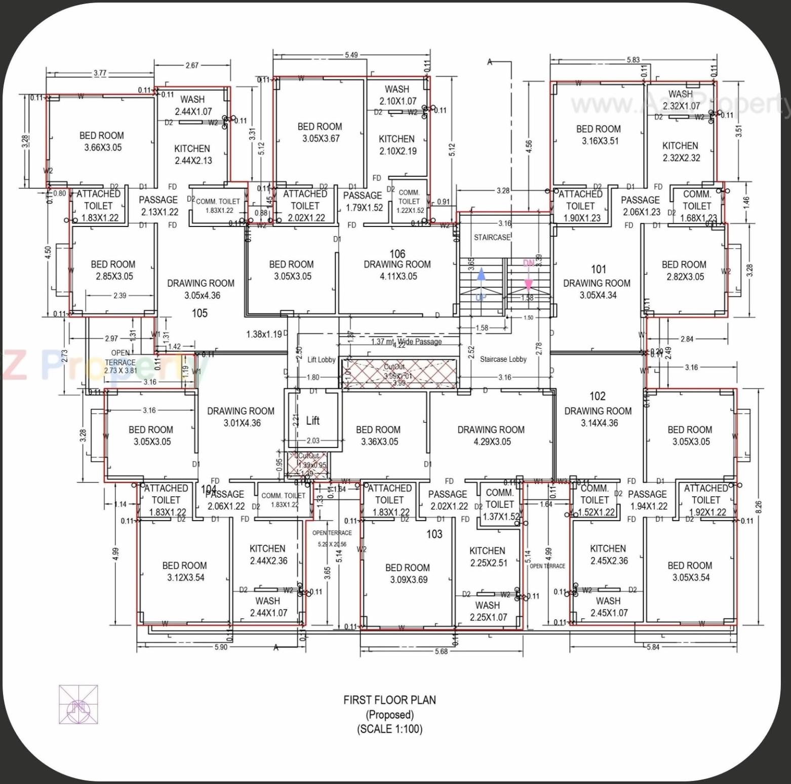 Layout of real estate project Ananta Elegance located at Ahmedabad, Ahmedabad, Gujarat