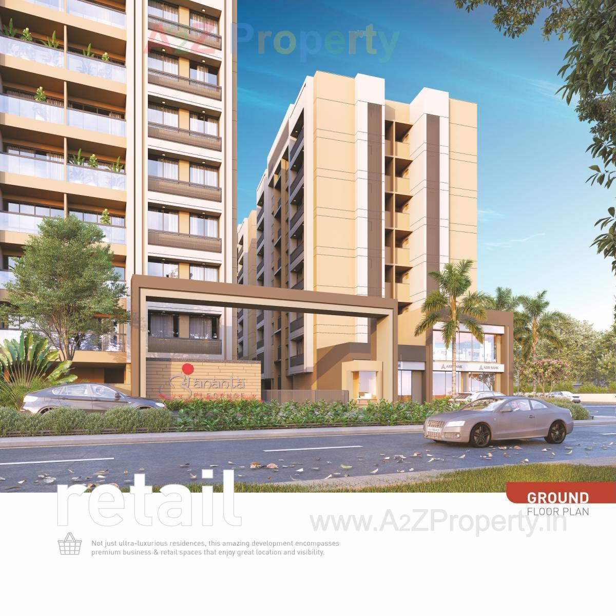 3D Elevation of real estate project Ananta Elegance located at Sanand, Ahmedabad, Gujarat