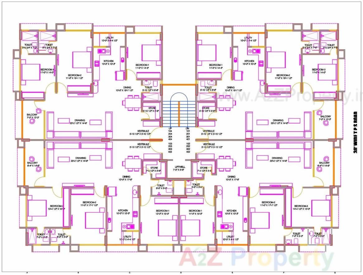 Layout of real estate project Ananta Elite located at Ahmedabad, Ahmedabad, Gujarat