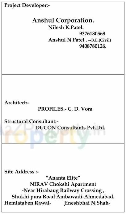  of real estate project Ananta Elite located at Ahmedabad, Ahmedabad, Gujarat