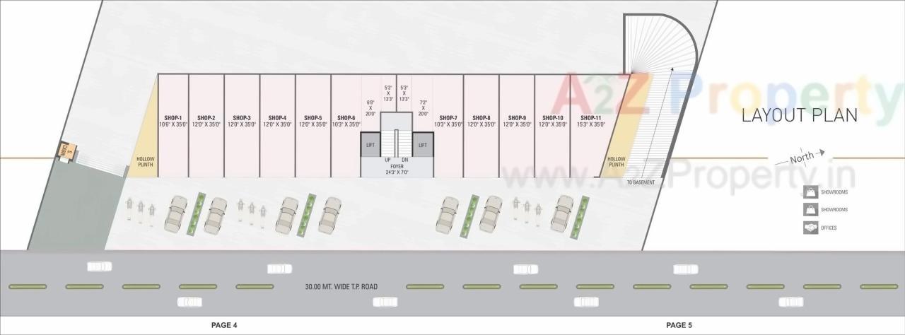 Layout of real estate project Ananta Greens Elysium located at Nikol, Ahmedabad, Gujarat