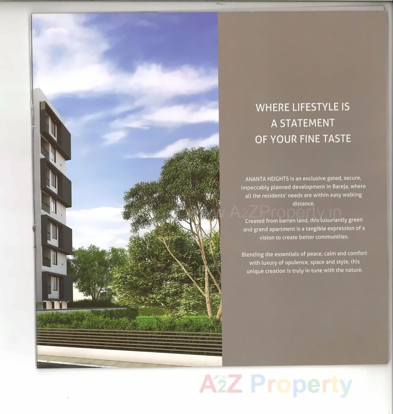 3D Elevation of real estate project Ananta Heights located at Bareja, Ahmedabad, Gujarat