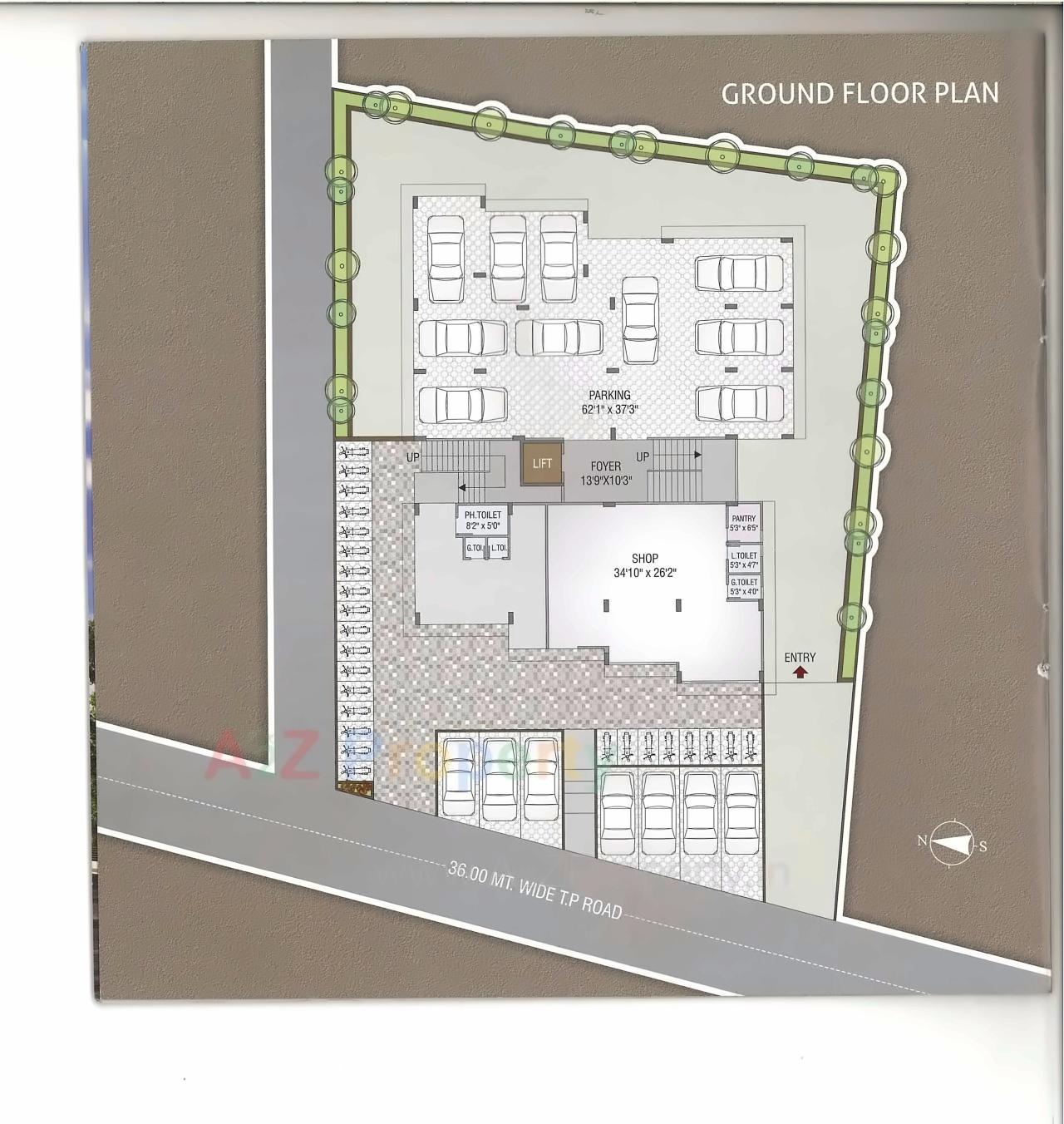 Layout of real estate project Ananta Heights located at Bareja, Ahmedabad, Gujarat