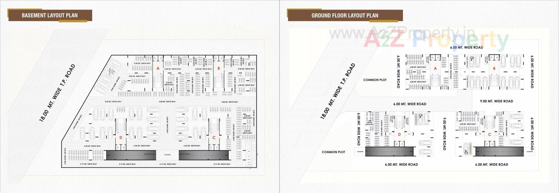 Layout of real estate project Ananta Sky located at Kathwada, Ahmedabad, Gujarat