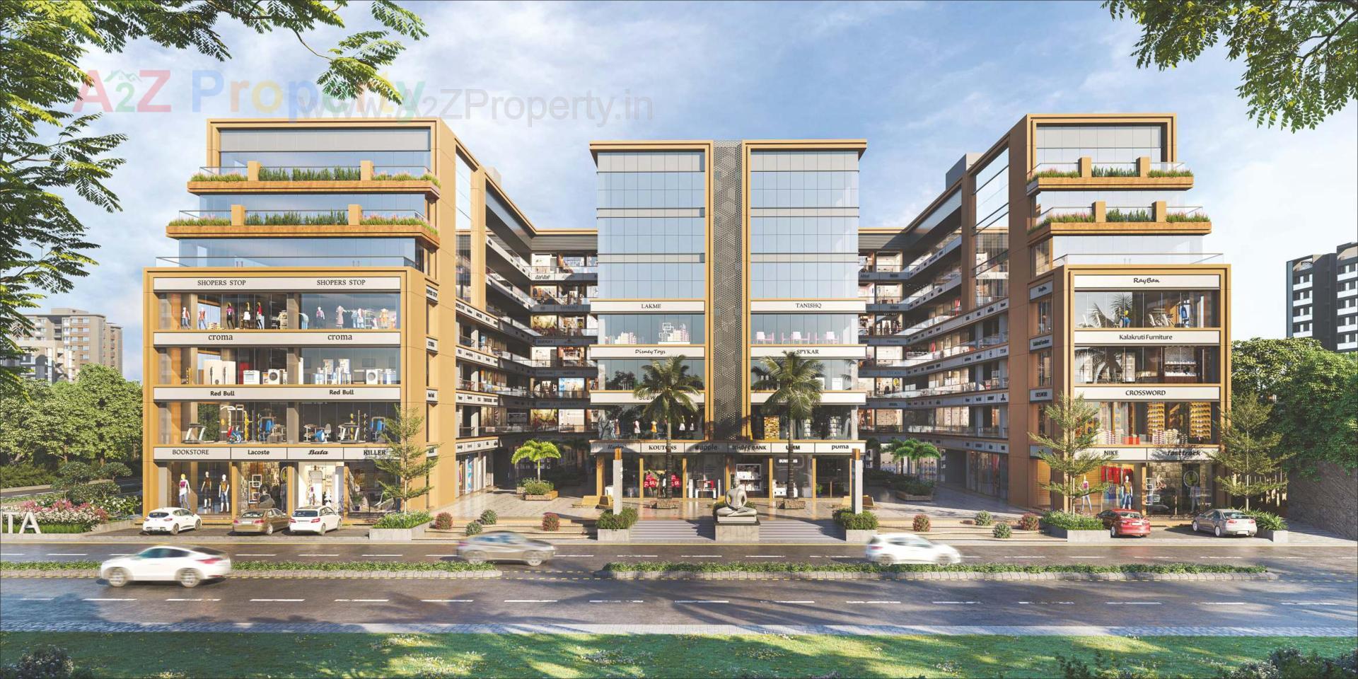 3D Elevation of real estate project Ananta Square located at Hanspura, Ahmedabad, Gujarat
