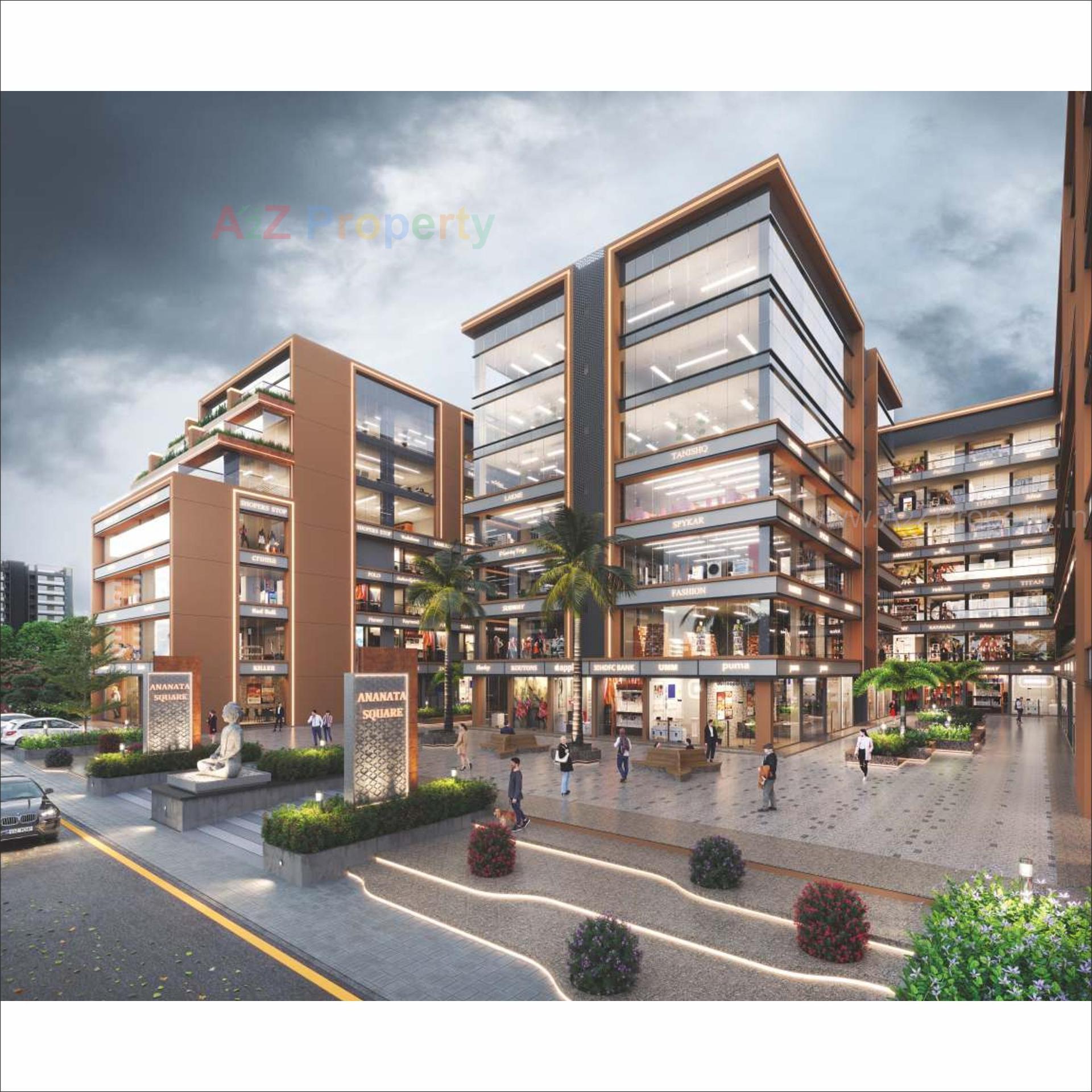 3D Elevation of real estate project Ananta Square located at Hanspura, Ahmedabad, Gujarat