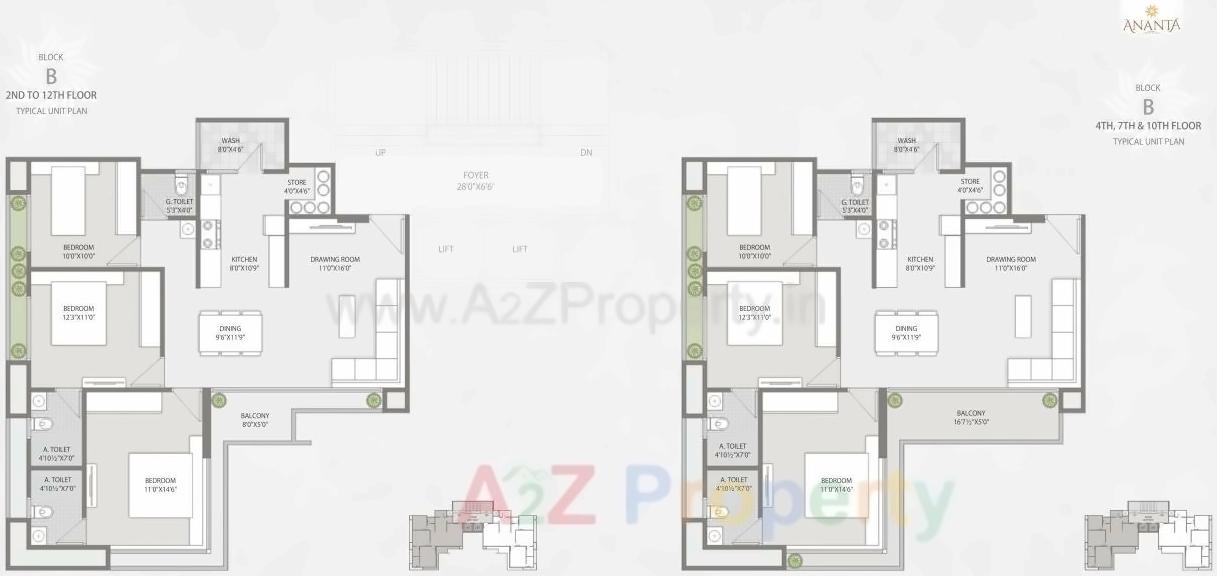 Layout of real estate project Ananta located at Ahmedabad, Ahmedabad, Gujarat