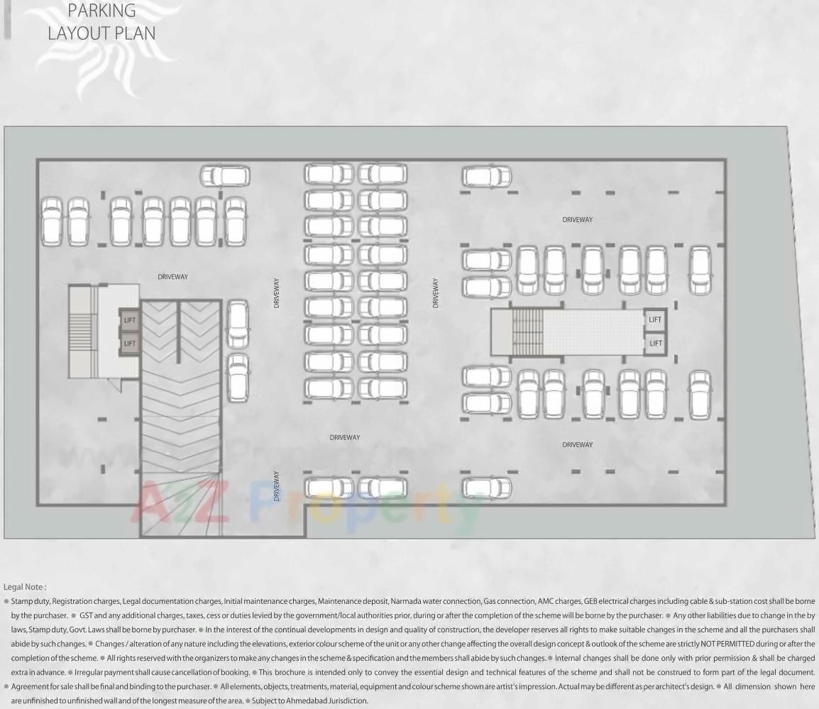 Layout of real estate project Ananta located at Ahmedabad, Ahmedabad, Gujarat