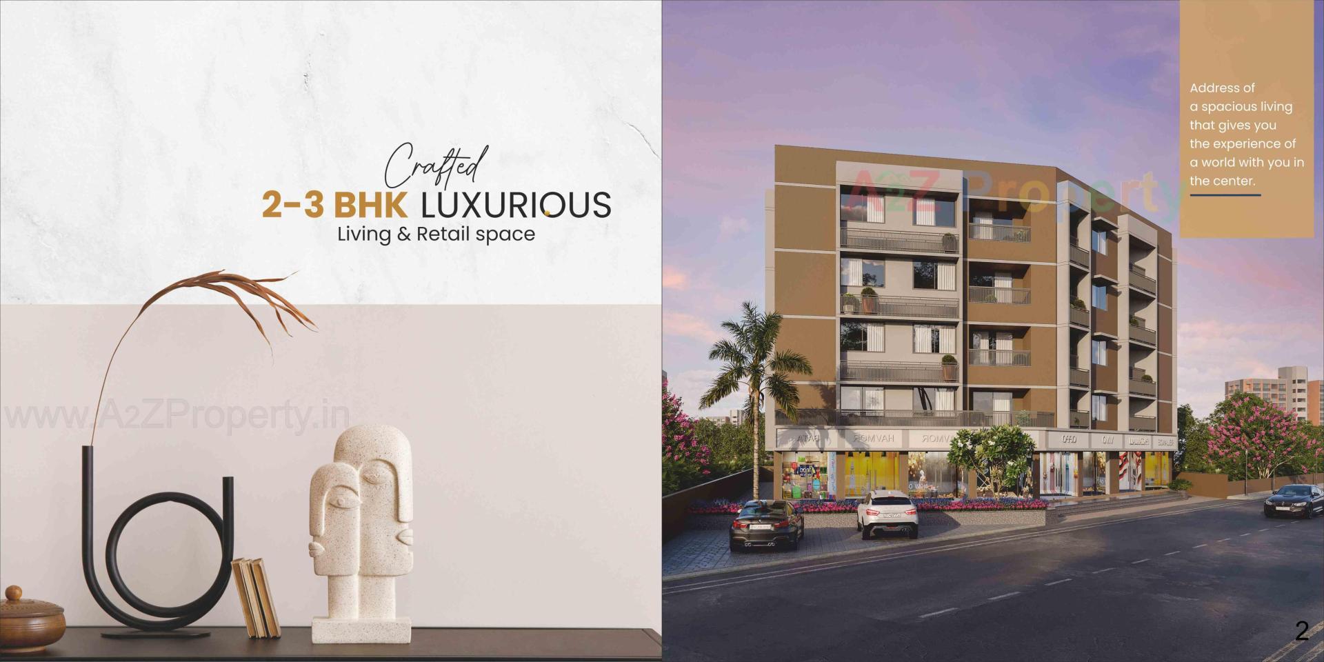 3D Elevation of real estate project Anantam Avenune located at Vastral, Ahmedabad, Gujarat