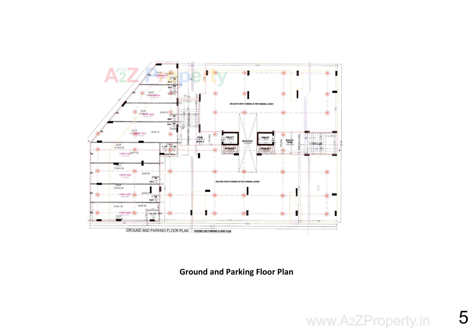 Layout of real estate project Anantam Avenune located at Vastral, Ahmedabad, Gujarat
