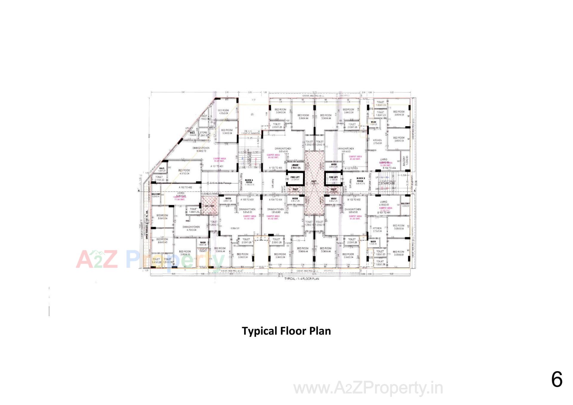 Layout of real estate project Anantam Avenune located at Vastral, Ahmedabad, Gujarat