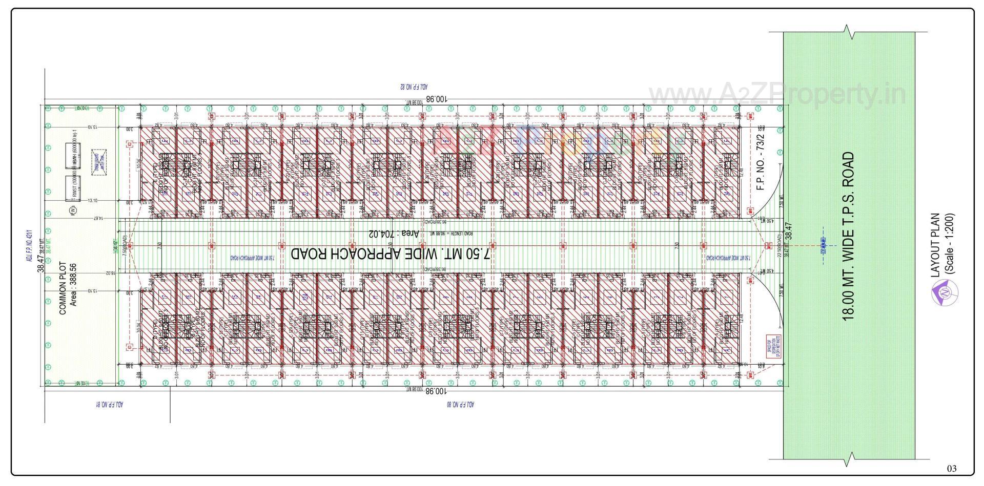 Layout of real estate project Anantam Homes located at Vatva, Ahmedabad, Gujarat