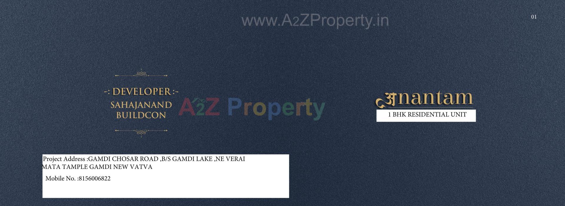  of real estate project Anantam located at Gamdi, Ahmedabad, Gujarat