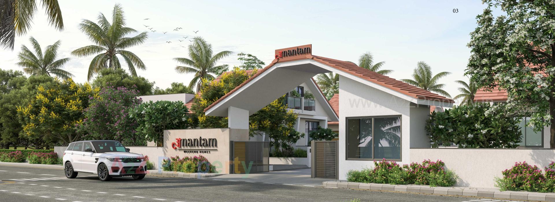 3D Elevation of real estate project Anantam located at Gamdi, Ahmedabad, Gujarat