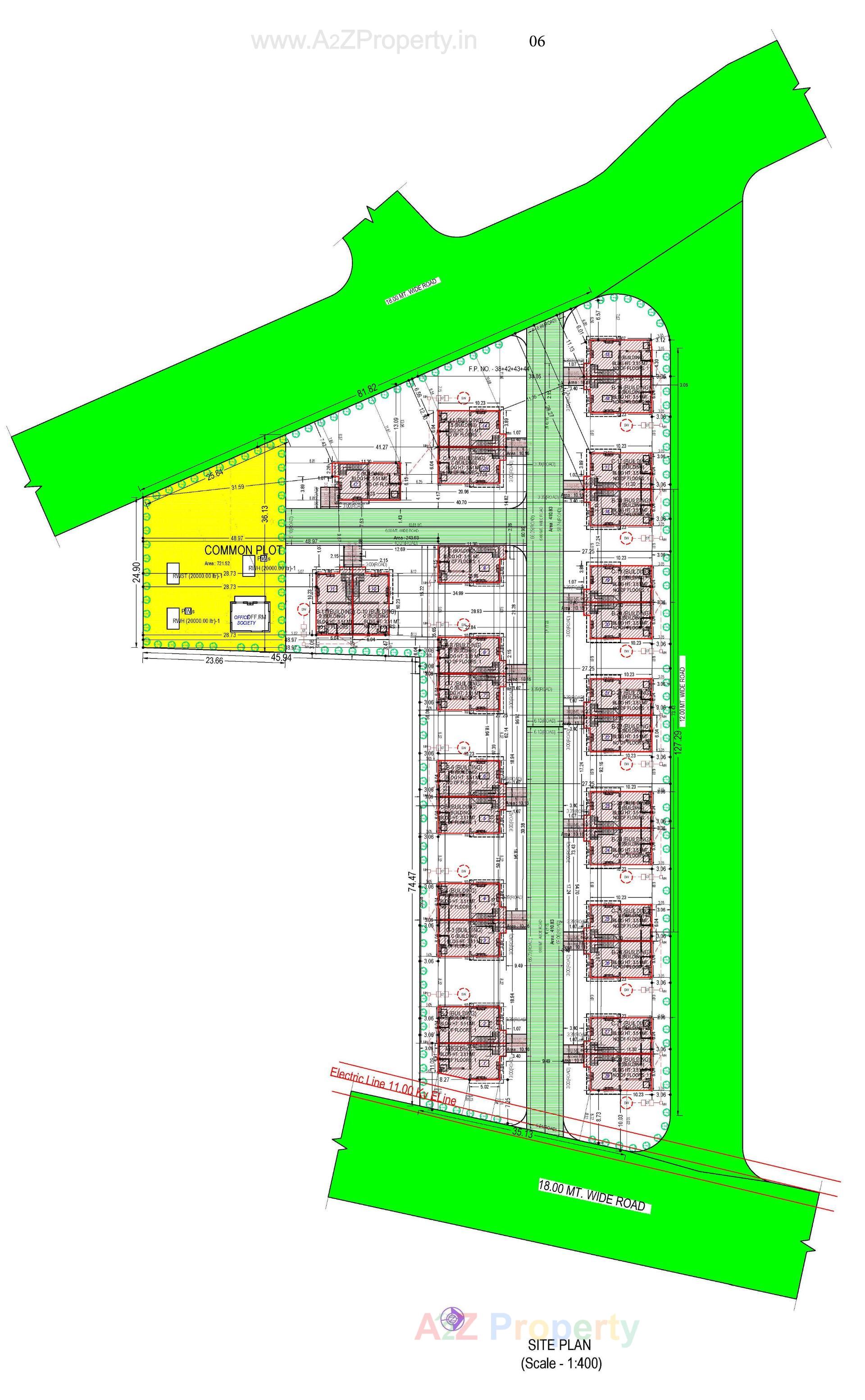 Layout of real estate project Anantam located at Gamdi, Ahmedabad, Gujarat
