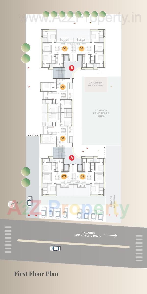 Layout of real estate project Anantara Abode located at Hebatpur, Ahmedabad, Gujarat