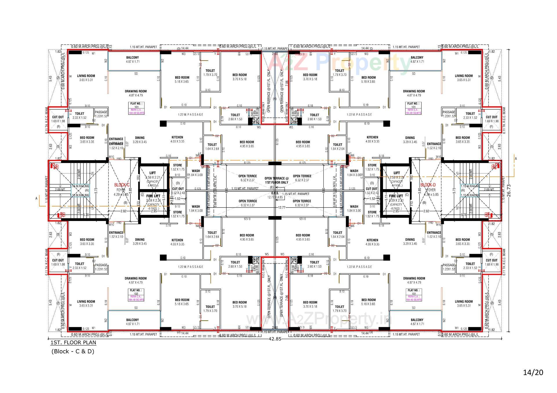 Layout of real estate project Anantara Alora located at Bhadaj, Ahmedabad, Gujarat