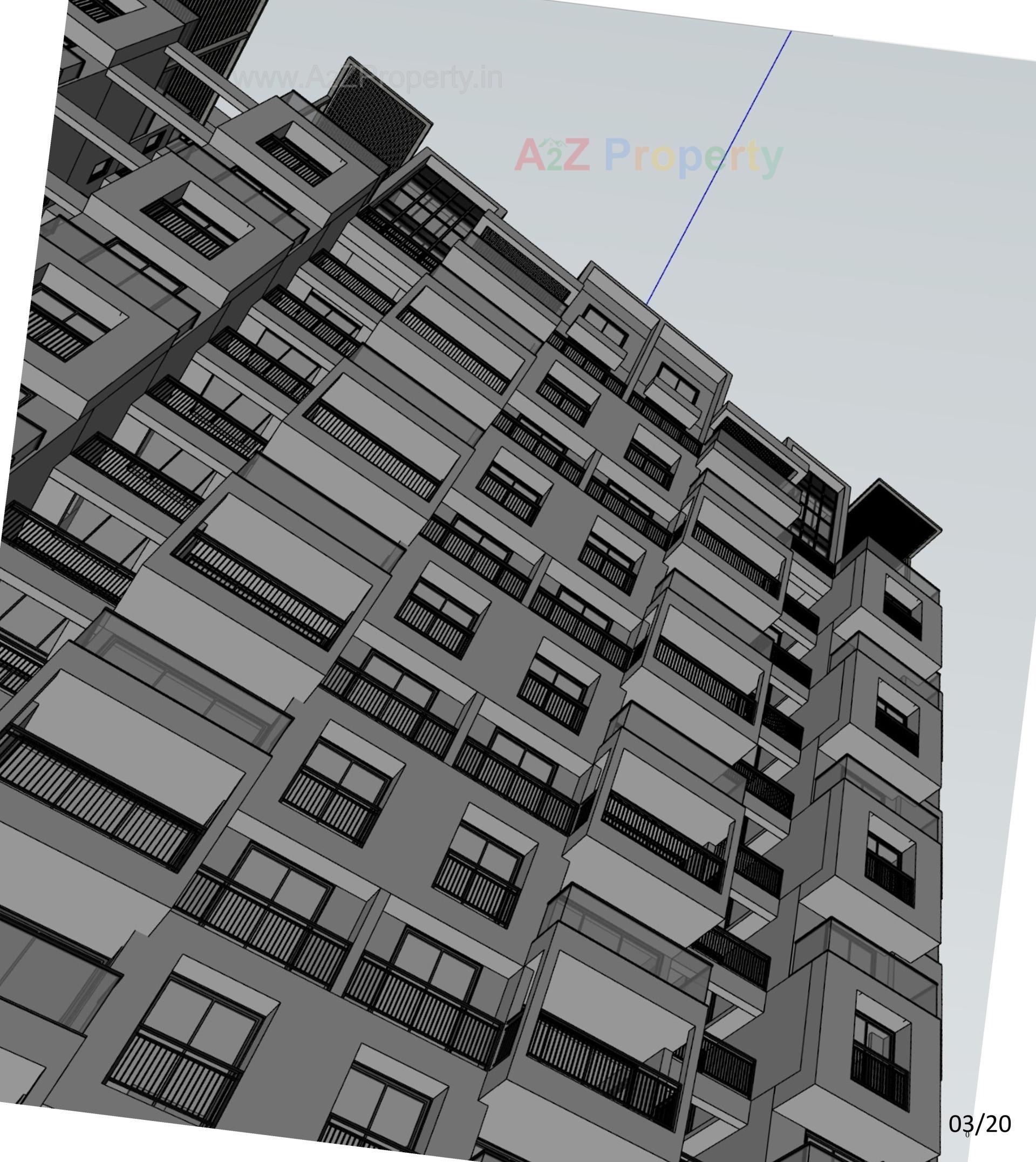 3D Elevation of real estate project Anantara Alora located at Bhadaj, Ahmedabad, Gujarat