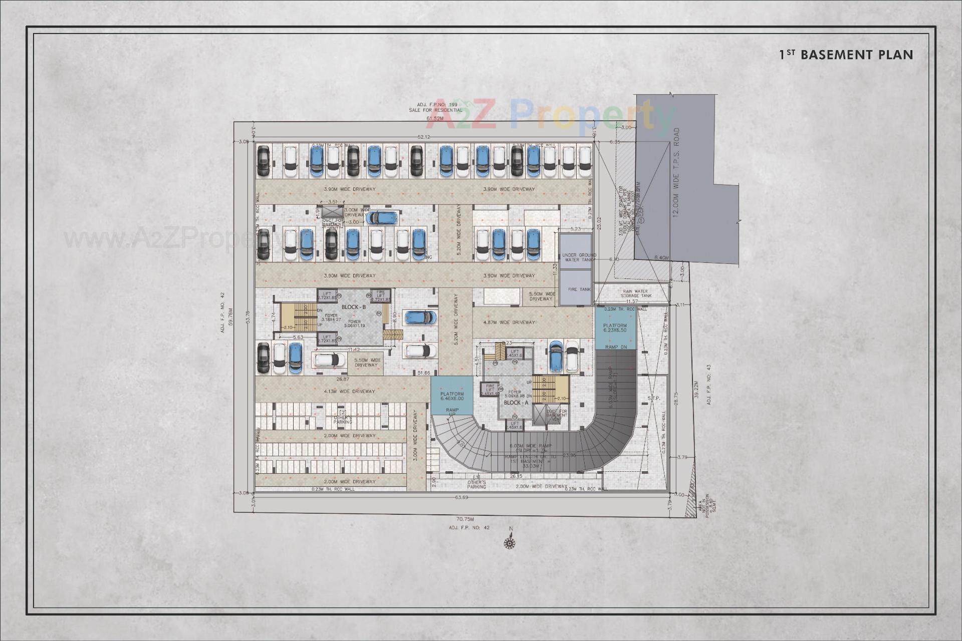 Layout of real estate project Anantara Alpines located at Thaltej, Ahmedabad, Gujarat