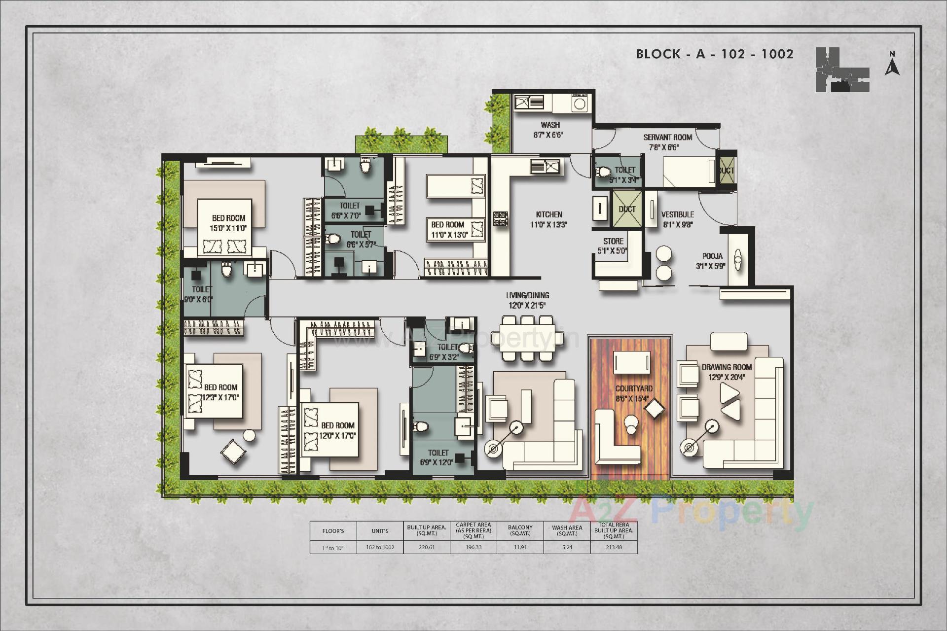 Layout of real estate project Anantara Alpines located at Thaltej, Ahmedabad, Gujarat