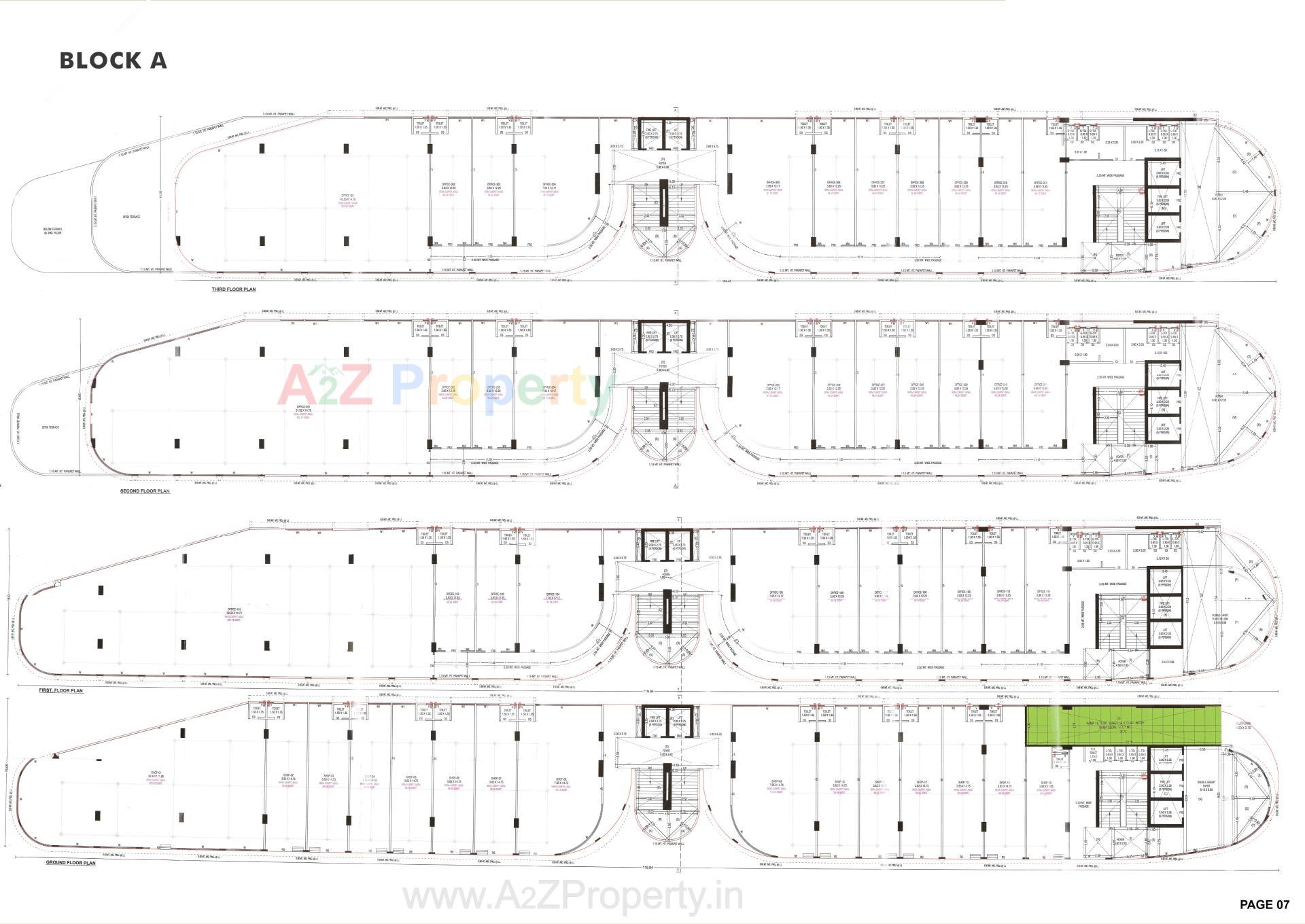Layout of real estate project Anantara Galleria Anantara located at Ramol, Ahmedabad, Gujarat