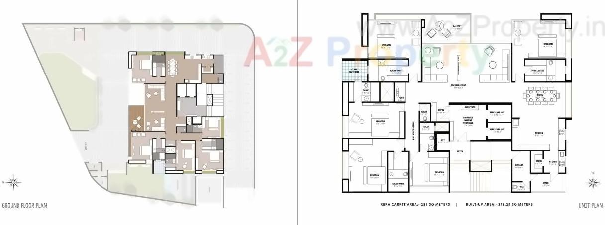 Layout of real estate project Anantara located at Dariyapur, Ahmedabad, Gujarat